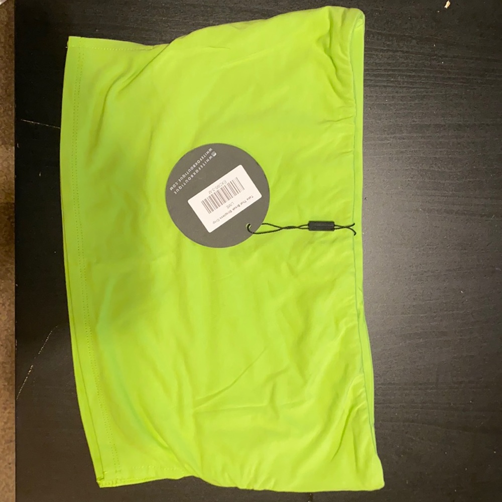 Bright green tube top